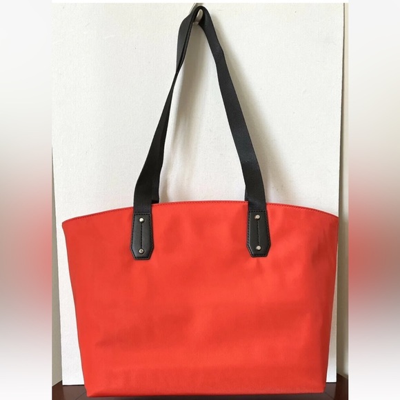 Polly Medium Nylon Tote Bag Mandarin - Picture 4 of 6